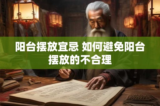 阳台摆放宜忌 如何避免阳台摆放的不合理