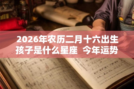 2026年农历二月十六出生孩子是什么星座  今年运势怎么样