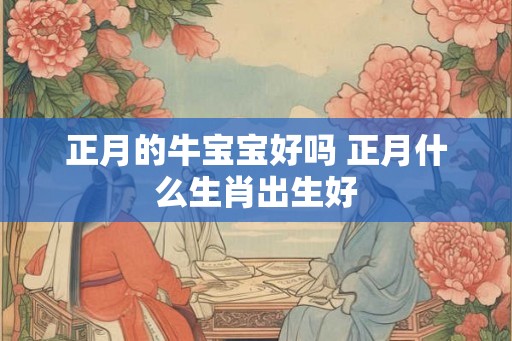 正月的牛宝宝好吗 正月什么生肖出生好