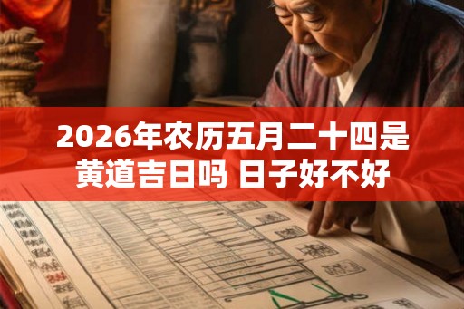 2026年农历五月二十四是黄道吉日吗 日子好不好