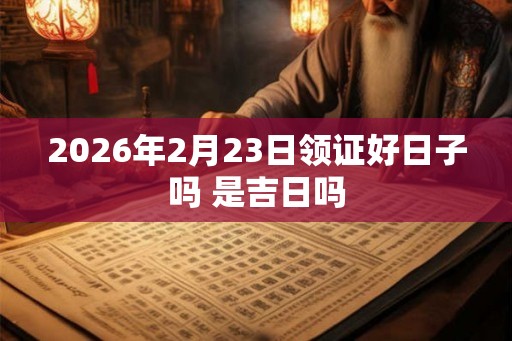 2026年2月23日领证好日子吗 是吉日吗