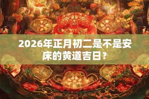 2026年正月初二是不是安床的黄道吉日？