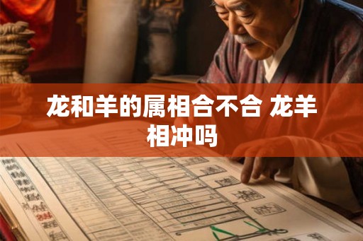龙和羊的属相合不合 龙羊相冲吗