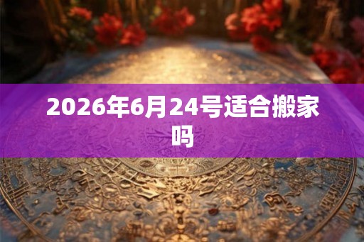 2026年6月24号适合搬家吗