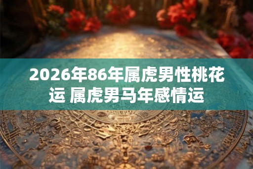 2026年86年属虎男性桃花运 属虎男马年感情运