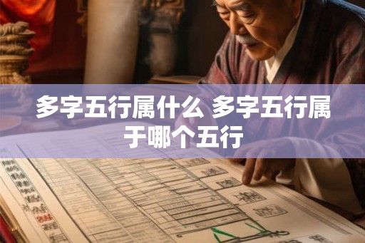 多字五行属什么 多字五行属于哪个五行
