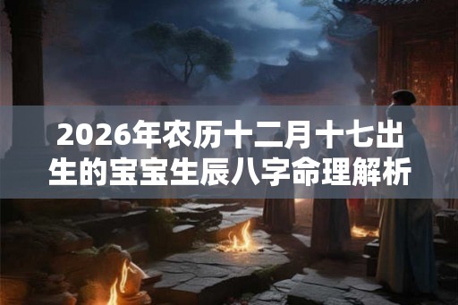 2026年农历十二月十七出生的宝宝生辰八字命理解析