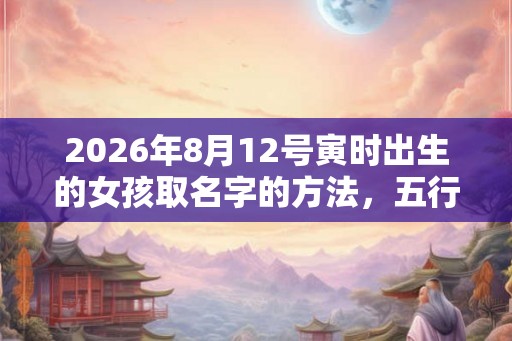 2026年8月12号寅时出生的女孩取名字的方法，五行属什么