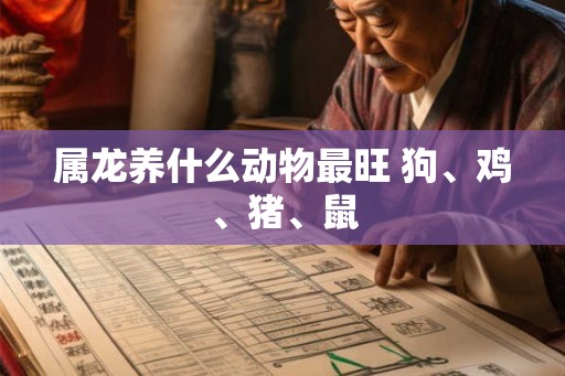 属龙养什么动物最旺 狗、鸡、猪、鼠 属龙养什么动物最旺 狗、鸡、猪、鼠