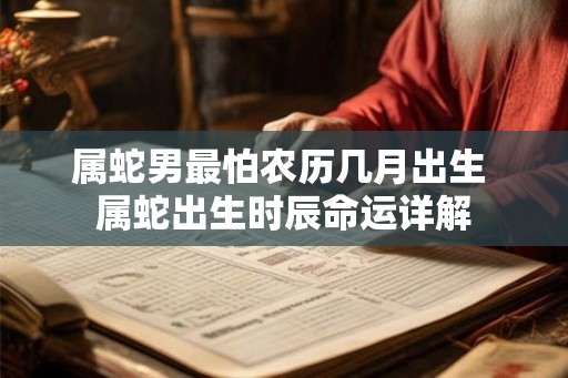 属蛇男最怕农历几月出生 属蛇出生时辰命运详解