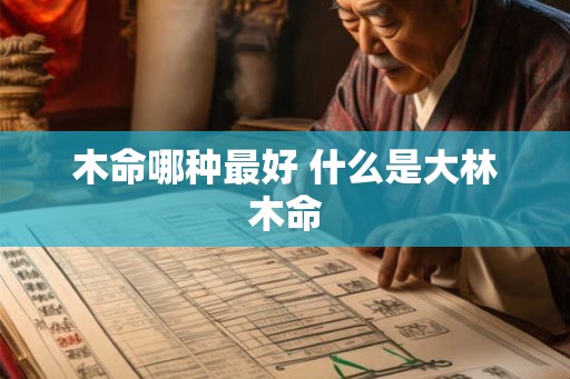 木命哪种最好 什么是大林木命