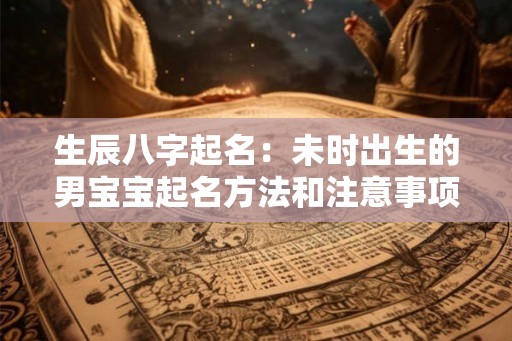 生辰八字起名:未时出生的男宝宝起名方法和注意事项 生辰八字起名:未时出生的男宝宝起名方法和注意事项