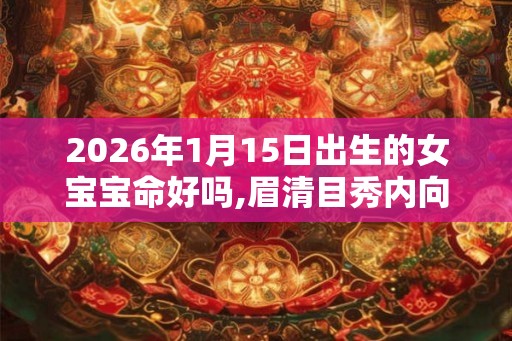 2026年1月15日出生的女宝宝命好吗,眉清目秀内向好静