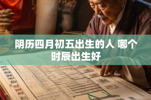 阴历四月初五出生的人 哪个时辰出生好