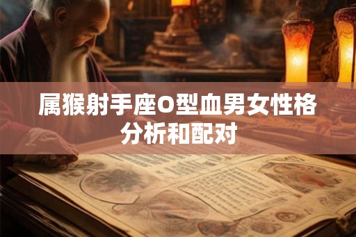 属猴射手座O型血男女性格分析和配对
