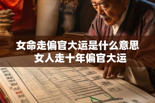 女命走偏官大运是什么意思  女人走十年偏官大运