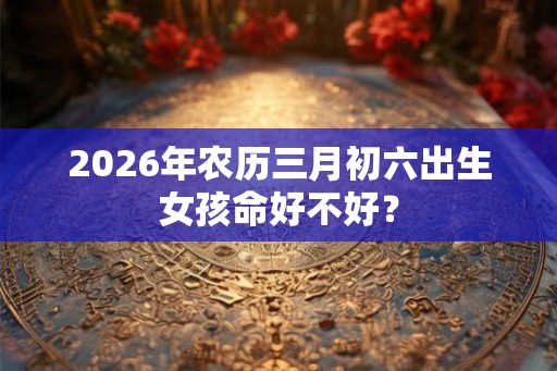 2026年农历三月初六出生女孩命好不好? 2026年农历三月初六出生女孩命好不好?