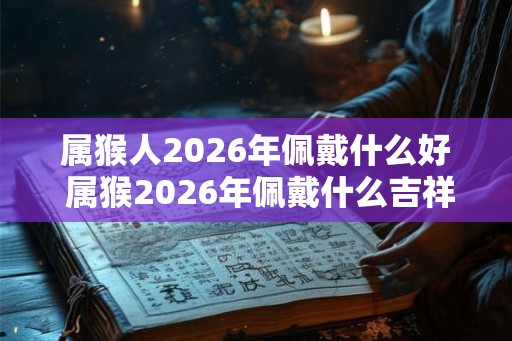 属猴人2026年佩戴什么好 属猴2026年佩戴什么吉祥物