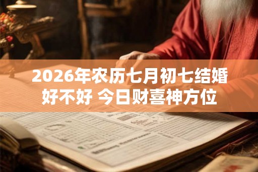 2026年农历七月初七结婚好不好 今日财喜神方位 2026年农历七月初七结婚好不好 今日财喜神方位