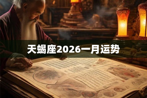 天蝎座2026一月运势