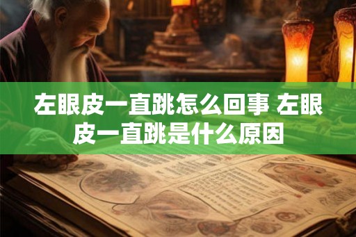 左眼皮一直跳怎么回事 左眼皮一直跳是什么原因