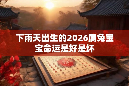 下雨天出生的2026属兔宝宝命运是好是坏 下雨天出生的2026属兔宝宝命运是好是坏