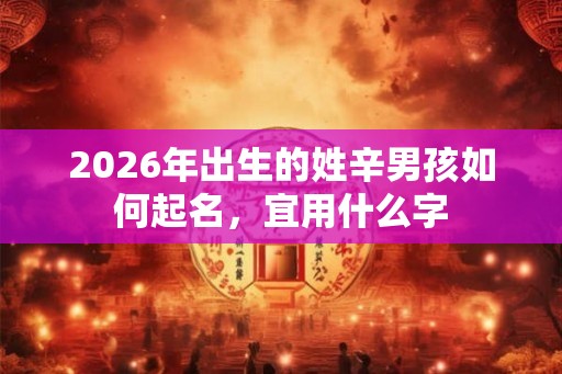 2026年出生的姓辛男孩如何起名，宜用什么字