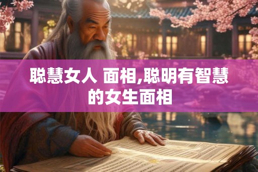 聪慧女人 面相,聪明有智慧的女生面相