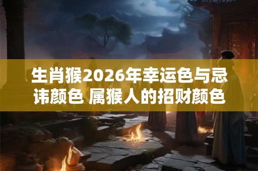 生肖猴2026年幸运色与忌讳颜色 属猴人的招财颜色