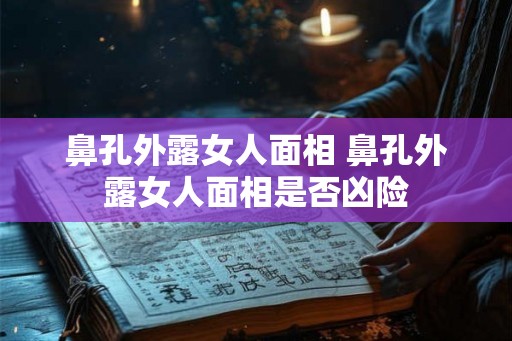 鼻孔外露女人面相 鼻孔外露女人面相是否凶险