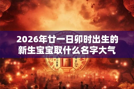 2026年廿一日卯时出生的新生宝宝取什么名字大气 2026年廿一日卯时出生的新生宝宝取什么名字大气