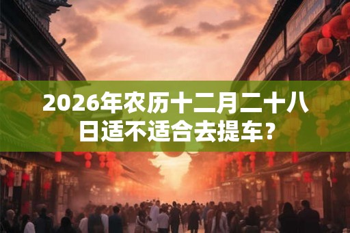 2026年农历十二月二十八日适不适合去提车？