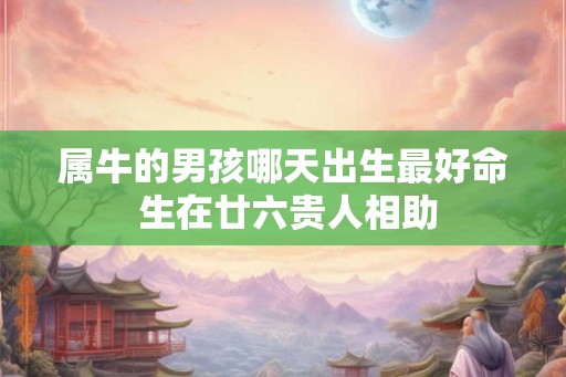 属牛的男孩哪天出生最好命 生在廿六贵人相助 属牛的男孩哪天出生最好命 生在廿六贵人相助