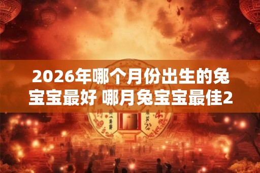 2026年哪个月份出生的兔宝宝最好 哪月兔宝宝最佳2026