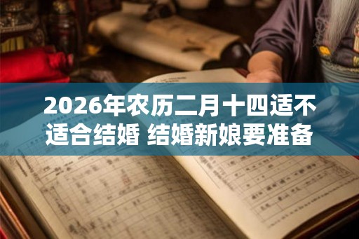 2026年农历二月十四适不适合结婚 结婚新娘要准备红包吗