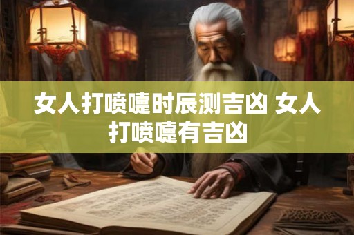 女人打喷嚏时辰测吉凶 女人打喷嚏有吉凶