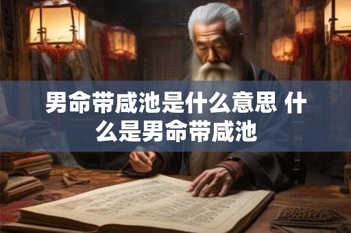 男命带咸池是什么意思 什么是男命带咸池 男命带咸池是什么意思 什么是男命带咸池