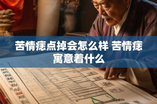 苦情痣点掉会怎么样 苦情痣寓意着什么