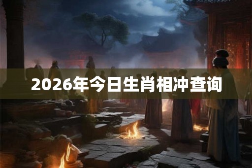 2026年今日生肖相冲查询 2026年今日生肖相冲查询