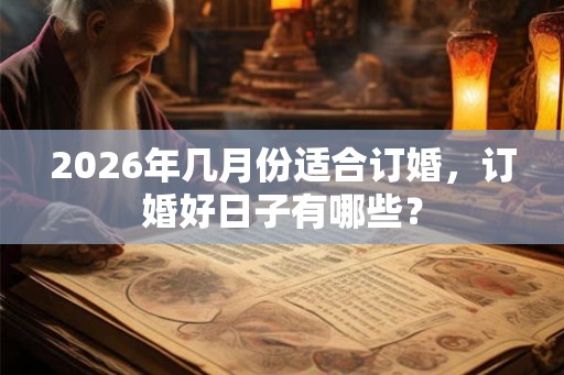 2026年几月份适合订婚，订婚好日子有哪些？