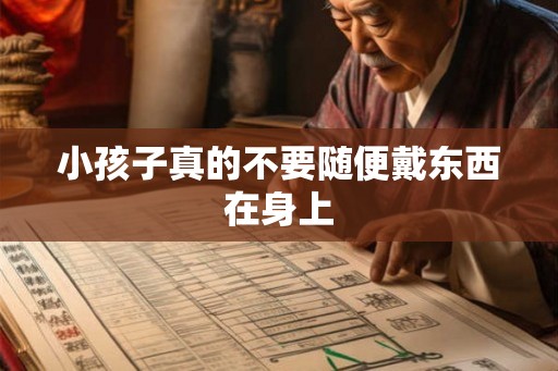 小孩子真的不要随便戴东西在身上 小孩子真的不要随便戴东西在身上