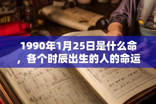 1990年1月25日是什么命，各个时辰出生的人的命运