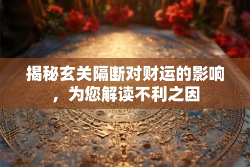 揭秘玄关隔断对财运的影响，为您解读不利之因