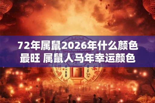 72年属鼠2026年什么颜色最旺 属鼠人马年幸运颜色