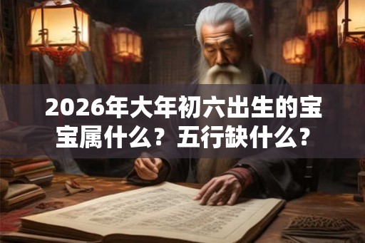 2026年大年初六出生的宝宝属什么？五行缺什么？
