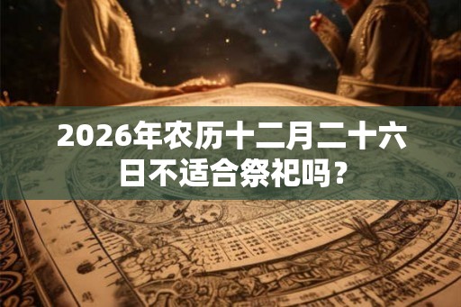 2026年农历十二月二十六日不适合祭祀吗? 2026年农历十二月二十六日不适合祭祀吗?