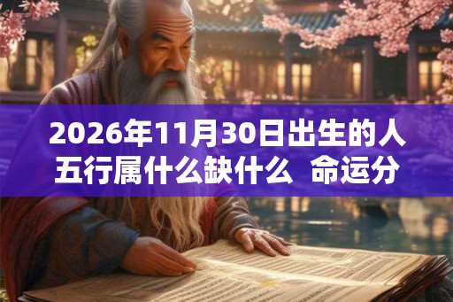 2026年11月30日出生的人五行属什么缺什么  命运分析