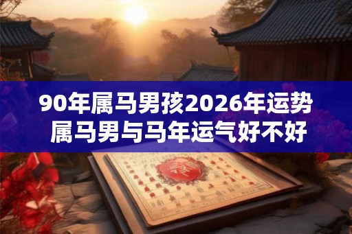90年属马男孩2026年运势 属马男与马年运气好不好
