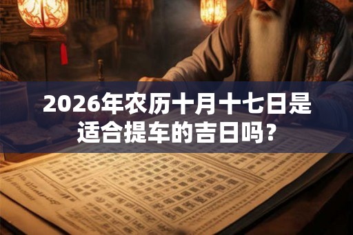 2026年农历十月十七日是适合提车的吉日吗? 2026年农历十月十七日是适合提车的吉日吗?