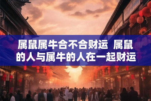 属鼠属牛合不合财运 属鼠的人与属牛的人在一起财运如何 属鼠属牛合不合财运 属鼠的人与属牛的人在一起财运如何